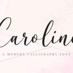 Caroline Font Poster 1