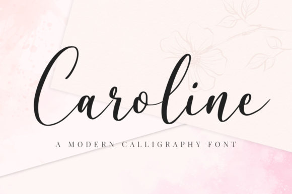 Caroline Font Poster 1