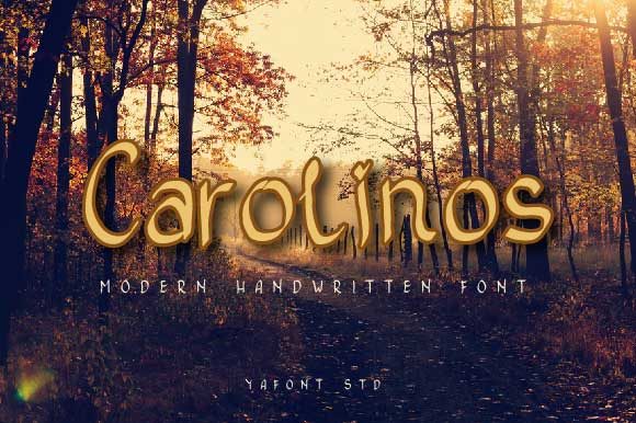 Carolinos Font Poster 1
