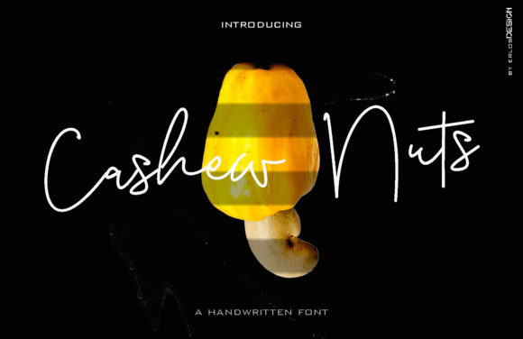 Cashew Nuts Font Poster 1