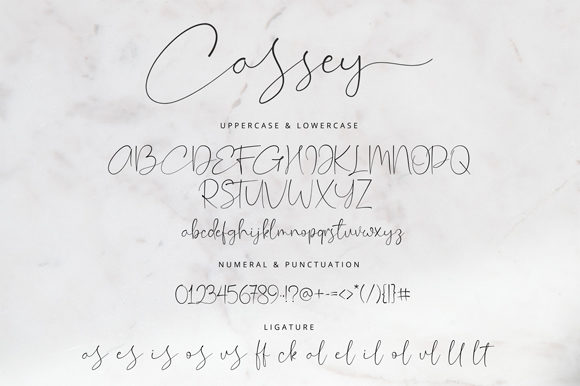 Cassey Font Poster 7