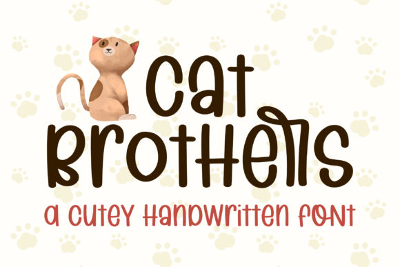 Cat Brothers Font Poster 1