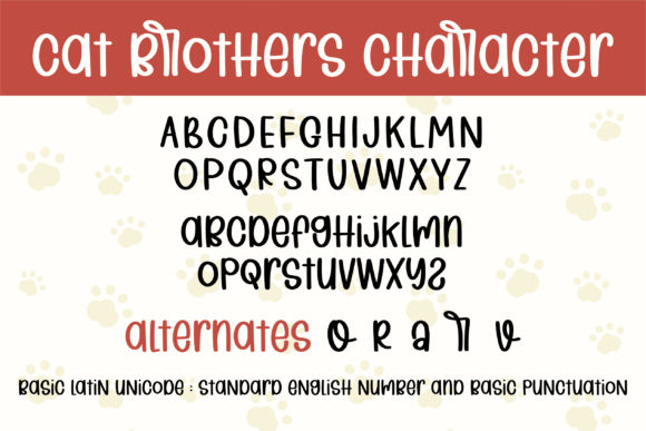 Cat Brothers Font Poster 10