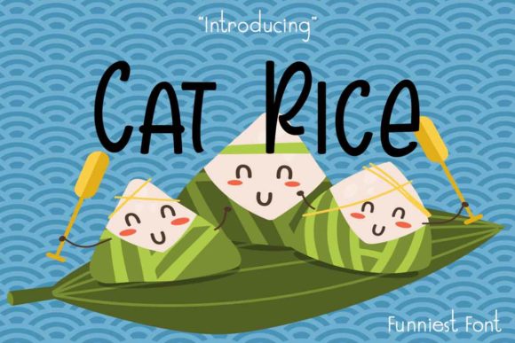 Cat Rice Font Poster 1