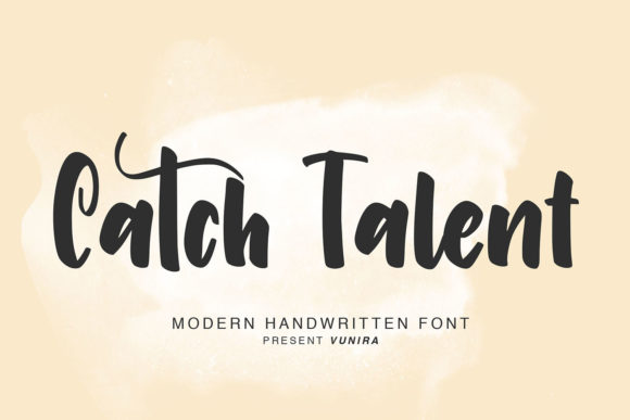 Catch Talent Font Poster 2