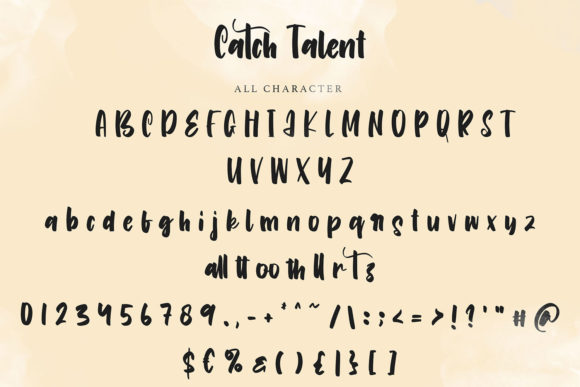 Catch Talent Font Poster 6