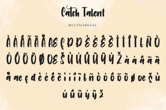 Catch Talent Font Poster 7