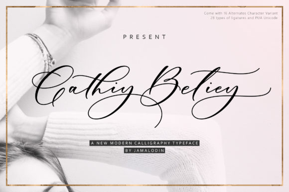 Cathiy Betiey Font Poster 1