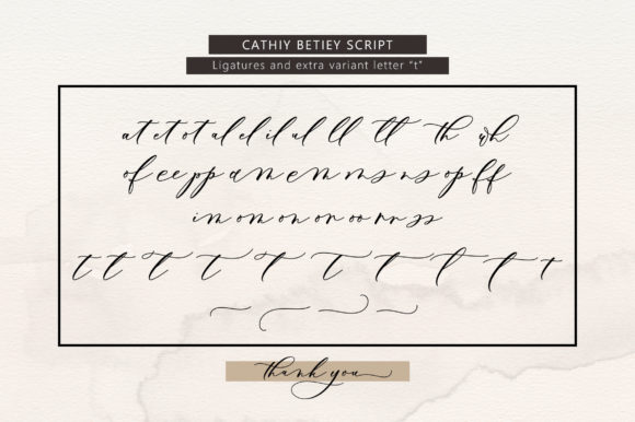 Cathiy Betiey Font Poster 9