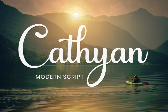 Cathyan Font Poster 1