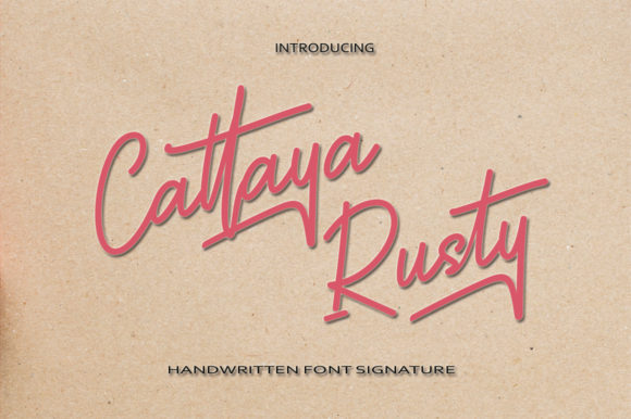 Cattaya Rusty Font Poster 1