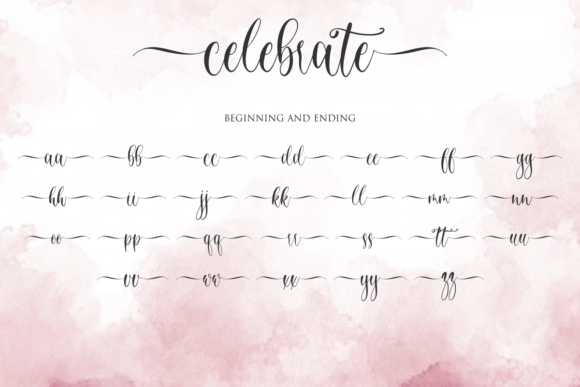 Celebrate Font Poster 11