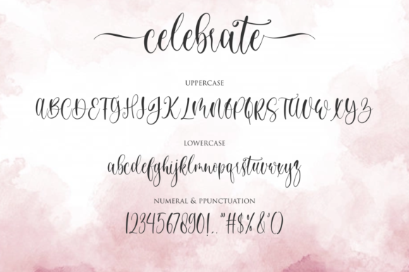 Celebrate Font Poster 10