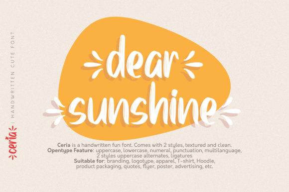 Ceria Font Poster 2