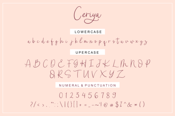 Ceriya Font Poster 9