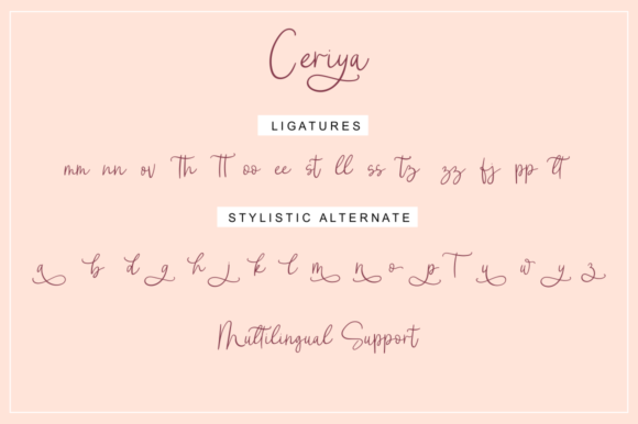Ceriya Font Poster 10