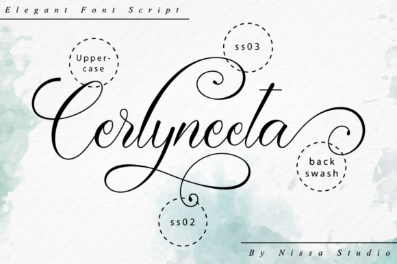Cerlyneeta Font Poster 10