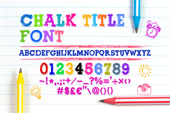 Chalk Title Font Poster 1