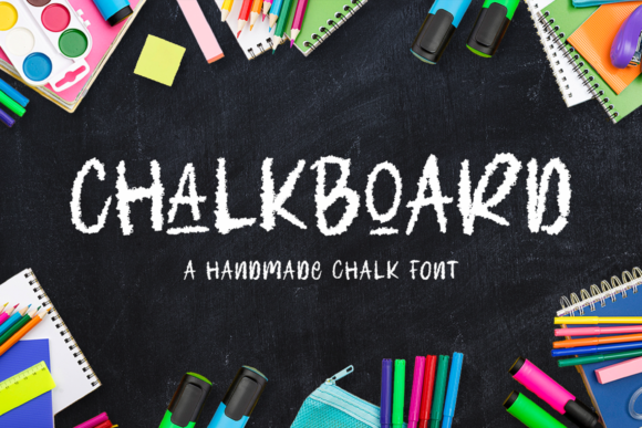 Chalkboard Font Poster 1