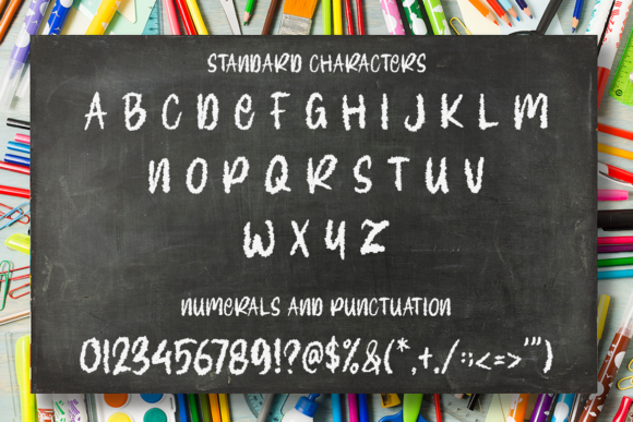 Chalkboard Font Poster 2