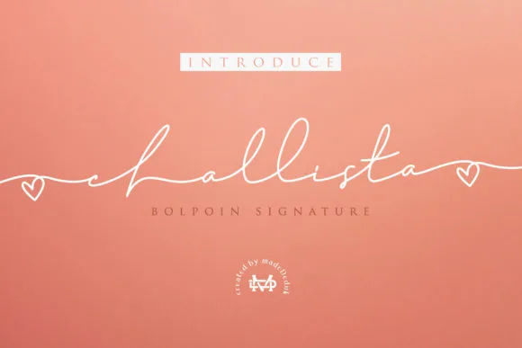 Challista Font Poster 1