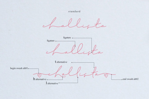 Challista Font Poster 5