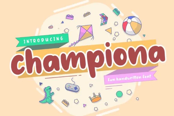 Championa Fun Handwritten Font Championa Fun Handwritten Font Poster 1