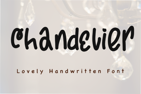 Chandelier Font Poster 1