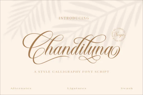 Chandiluna Font Chandiluna Font Poster 1