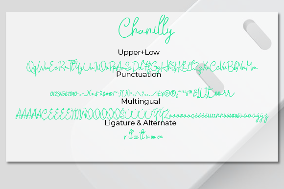 Chanilly Font Poster 6