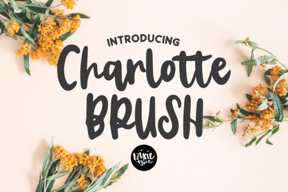 Charlotte Brush Font Poster 1