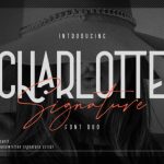Charlotte Signature Font Poster 1