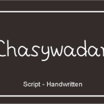 Chasywadan Font Poster 1