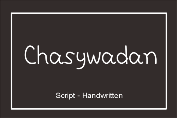 Chasywadan Font Poster 1