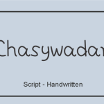 Chasywadan Font Poster 2