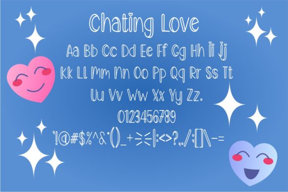 Chating Love Font Poster 6