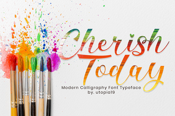 Cherish Today Font Poster 1