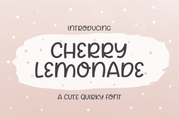Cherry Lemonade Font Poster 1