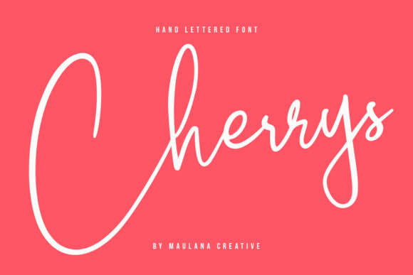 Cherrys Font Poster 1