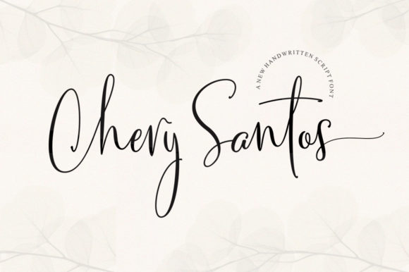 Chery Santos Font Poster 1