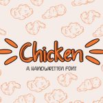 Chicken Font Poster 1