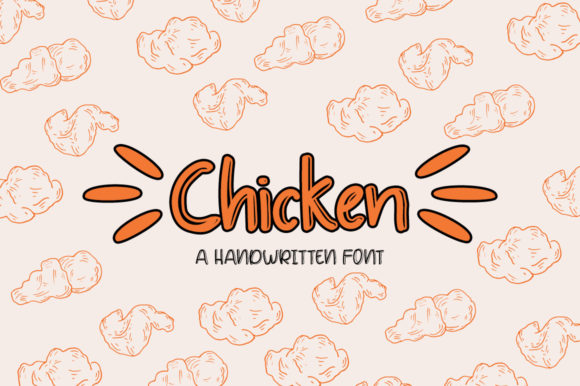 Chicken Font Poster 1