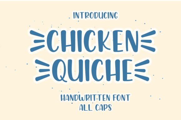 Chicken Quiche Font Poster 1