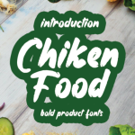 Chiken Food Font Poster 1