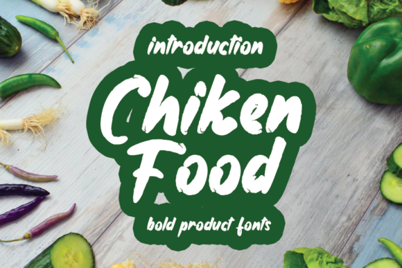 Chiken Food Font Poster 1