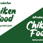 Chiken Food Font Poster 2