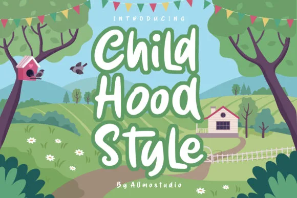 Childhood Style Font Childhood Style Font Poster 1