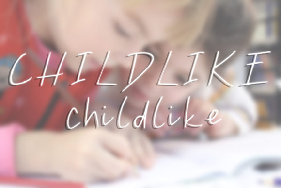 Childlike Font Poster 1