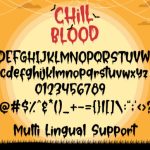 Chill Blood Font Poster 6
