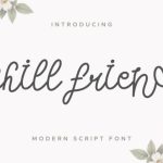 Chill Friend Font Poster 1